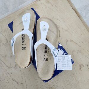 Birkenstock Ladies’ Gizeh Sandal, White, US Women Size: 6-6.5 NWT